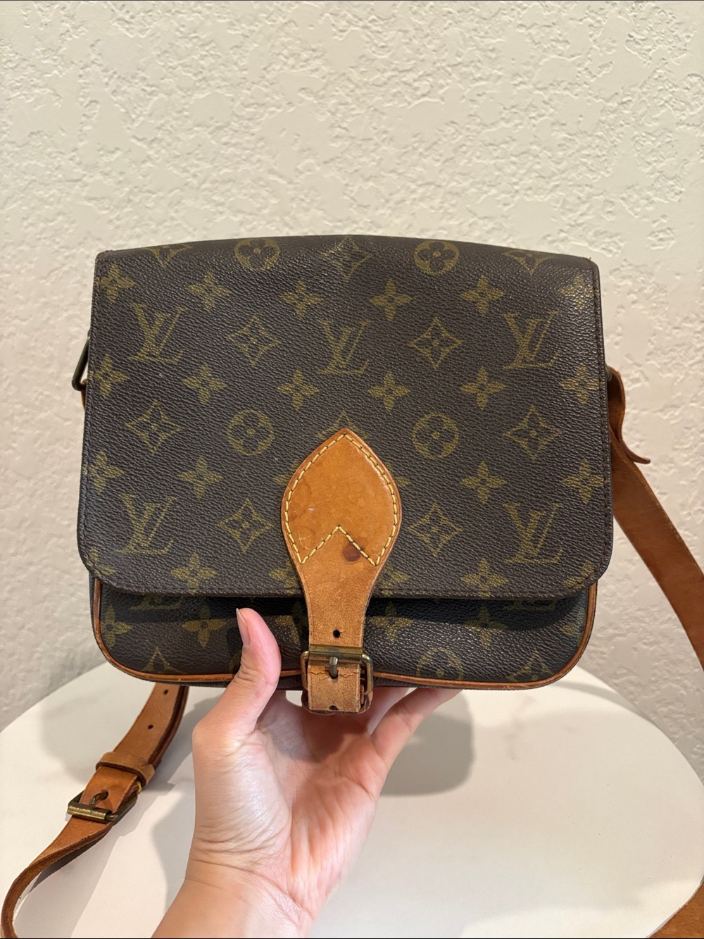 Louis Vuitton 853 MM Shoulder Bag Cartouchiere Brown Monogram LV - Picture 15 of 15